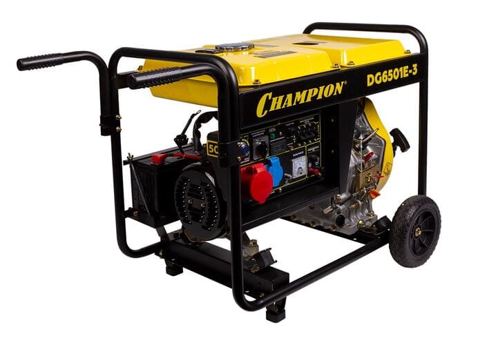 общий вид модели генератор дизельный champion dg6501e-3