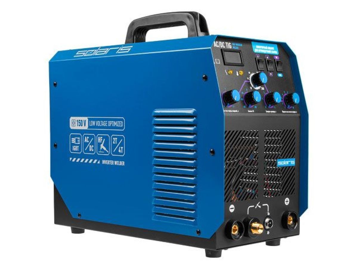 общий вид модели инверторный аппарат аргонодуговой сварки solaris tig-220 ac/dc