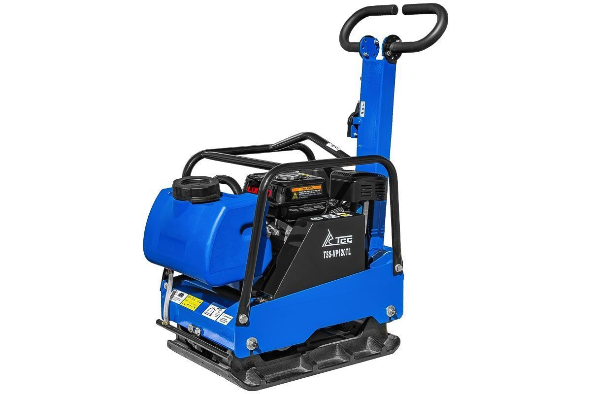 вид модели виброплита tss-vp120tl (колесный комплект, бак)