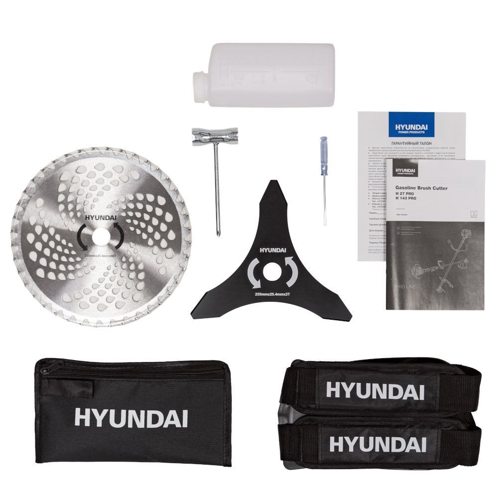 вид модели триммер бензиновый hyundai h 27 pro