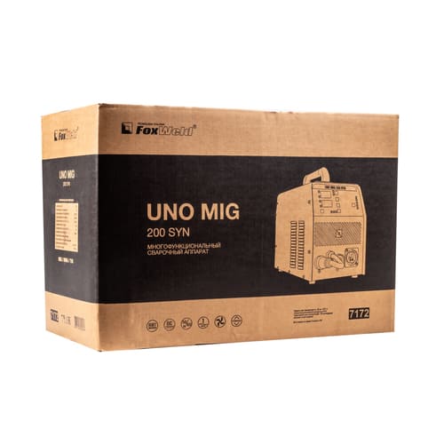 Сварочный полуавтомат Foxweld UNO MIG 200 SYN вид модели сварочный полуавтомат foxweld uno mig 200 syn