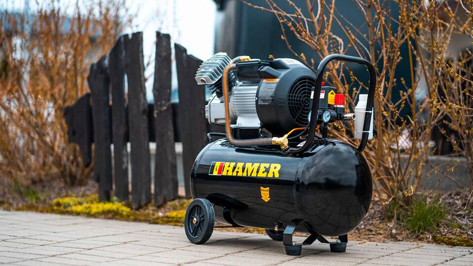 вид модели компрессор воздушный hamer air-3 (50l)