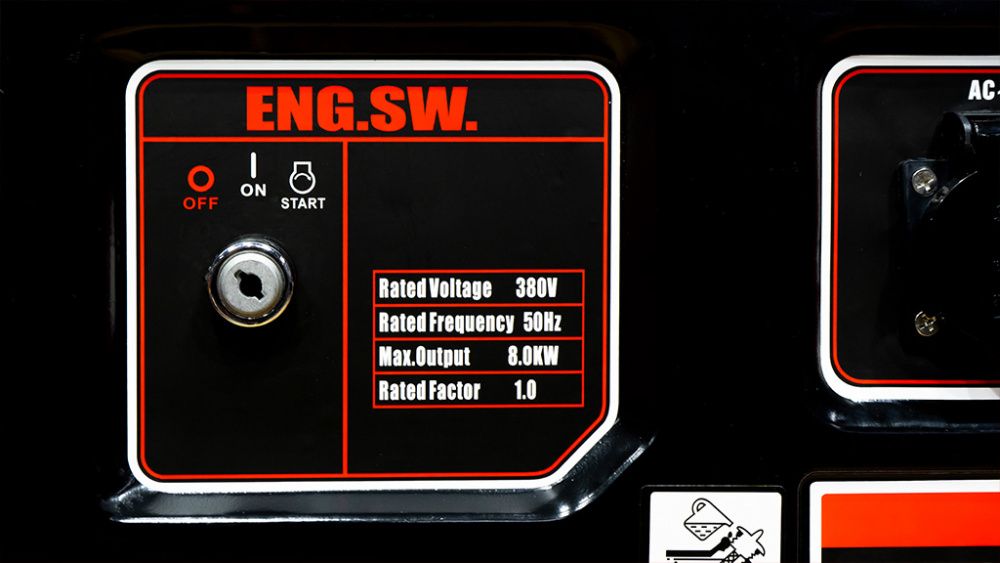 вид модели генератор бензиновый hamer 10000тe