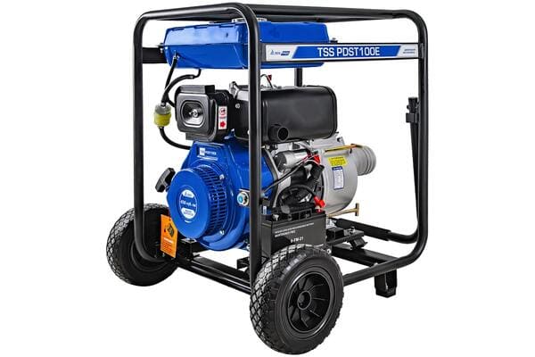 Мотопомпа дизельная TSS PDST100E (с электростартом, АКБ) вид модели мотопомпа дизельная tss pdst100e (с электростартом, акб)