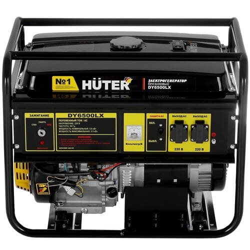 вид модели генератор бензиновый huter dy6500lx