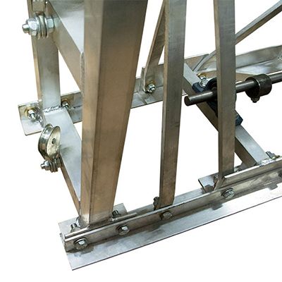 вид модели головная секция 3 м виброрейки grost svr с двигателем honda gx160