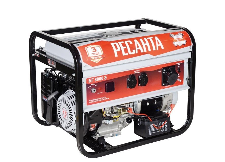 Модель генератор бензиновый ресанта бг 8000 э общий вид модели генератор бензиновый ресанта бг 8000 э