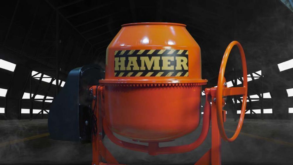вид модели бетономешалка hamer cm-150