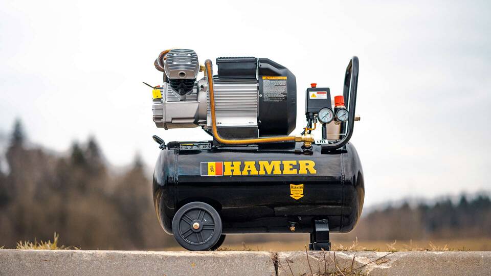 вид модели компрессор воздушный hamer air-3 (50l)