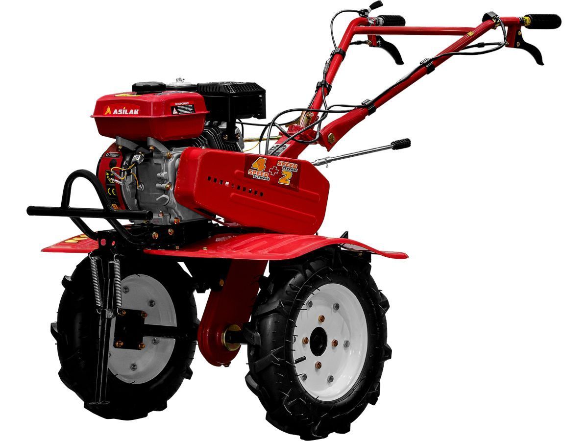 общий вид модели культиватор бензиновый asilak sl-85bl колёса 4.00-10
