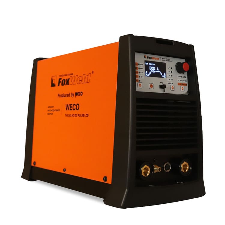 общий вид модели аппарат аргонодуговой сварки foxweld weco tig 303 ac/dc pulse lcd