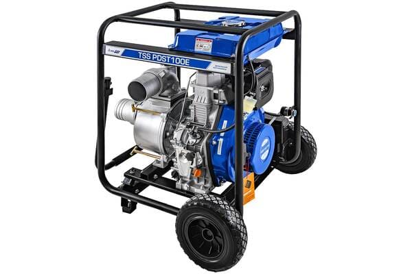 Мотопомпа дизельная TSS PDST100E (с электростартом, АКБ) вид модели мотопомпа дизельная tss pdst100e (с электростартом, акб)