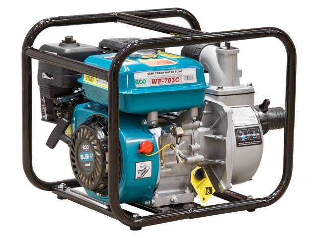 общий вид модели мотопомпа бензиновая eco wp-703c