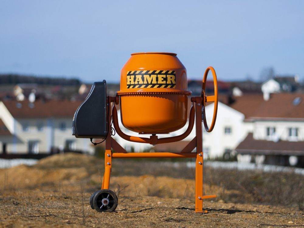 вид модели бетономешалка hamer cm-150