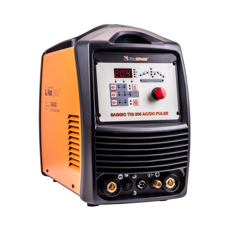 общий вид модели аппарат аргонодуговой сварки foxweld saggio tig 205 ac/dc pulse