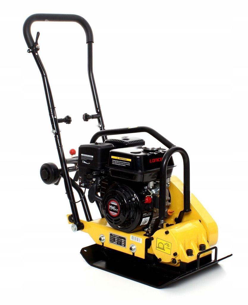 общий вид модели виброплита hamer x-80 с двигателем loncin