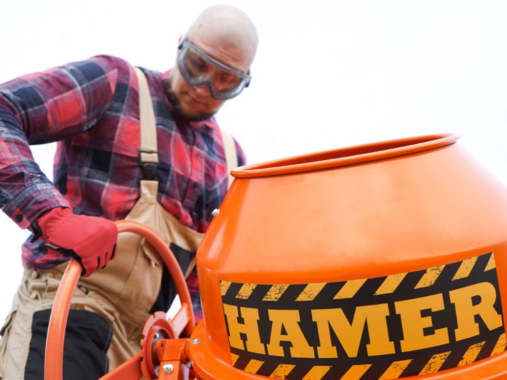 Бетономешалка HAMER CM-200 вид модели бетономешалка hamer cm-200