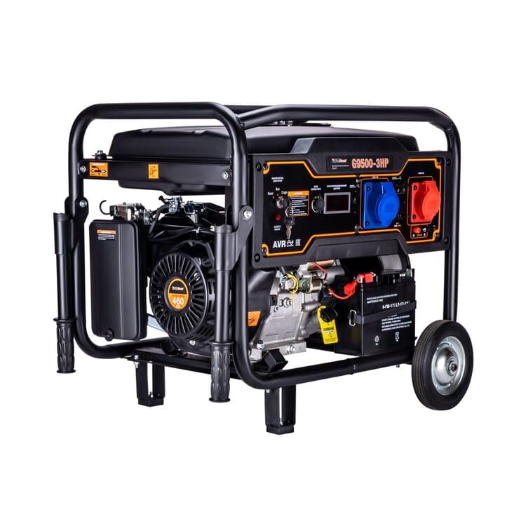 общий вид модели генератор бензиновый foxweld expert g9500-3 hp