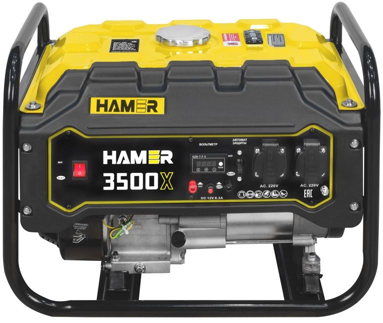 общий вид модели бензиновый генератор hamer 3500x