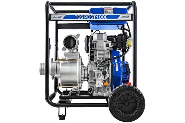 Мотопомпа дизельная TSS PDST100E (с электростартом, АКБ) вид модели мотопомпа дизельная tss pdst100e (с электростартом, акб)