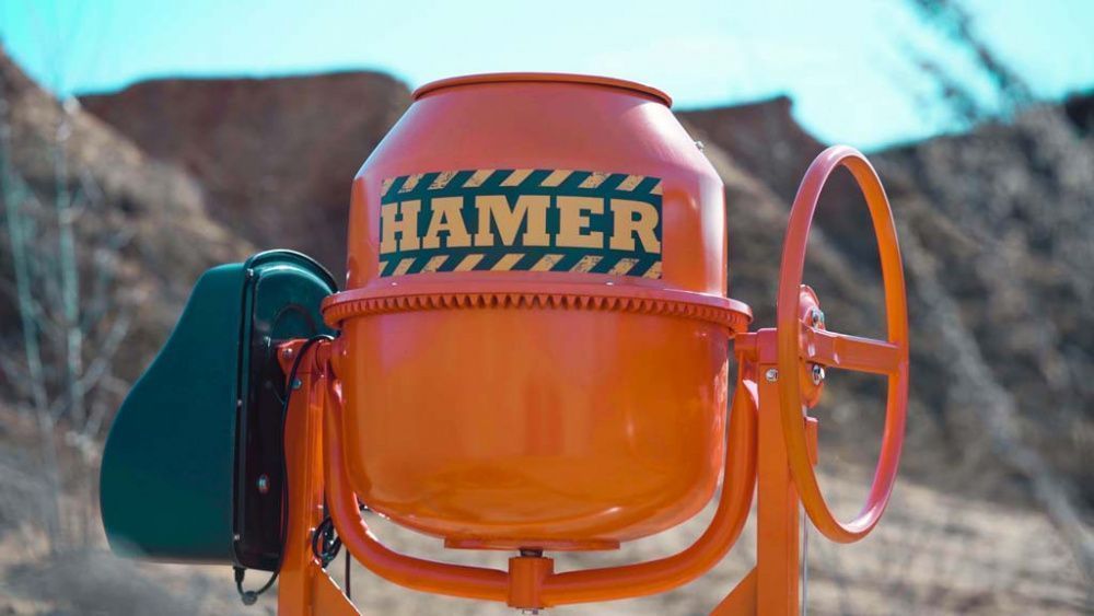 вид модели бетономешалка hamer cm-150