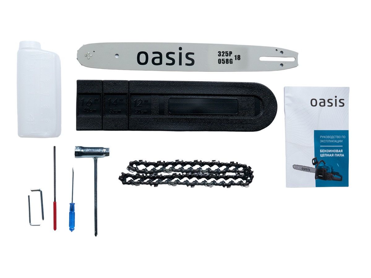вид модели бензопила oasis gs-5618
