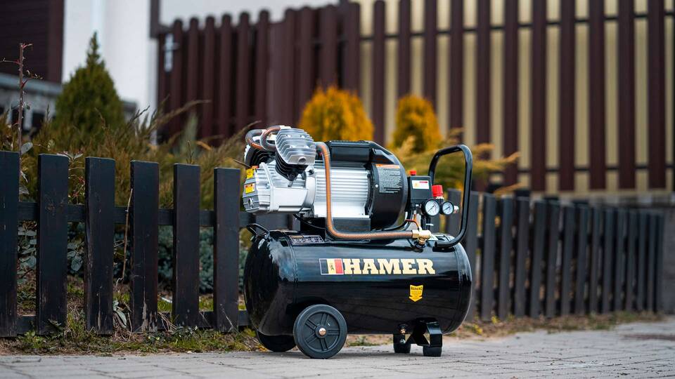 вид модели компрессор воздушный hamer air-3 (50l)