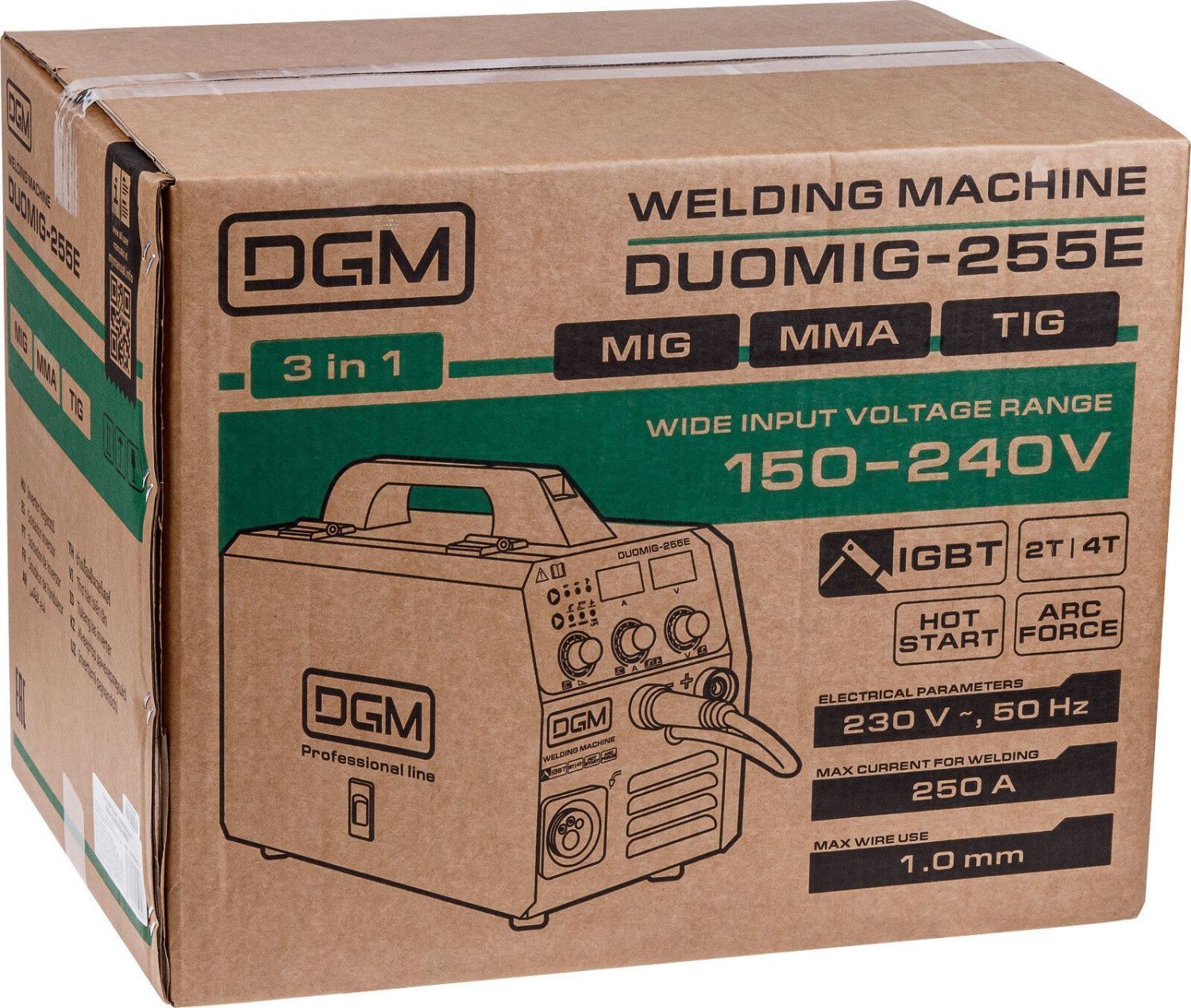 Сварочный полуавтомат DGM DUOMIG-255E вид модели сварочный полуавтомат dgm duomig-255e