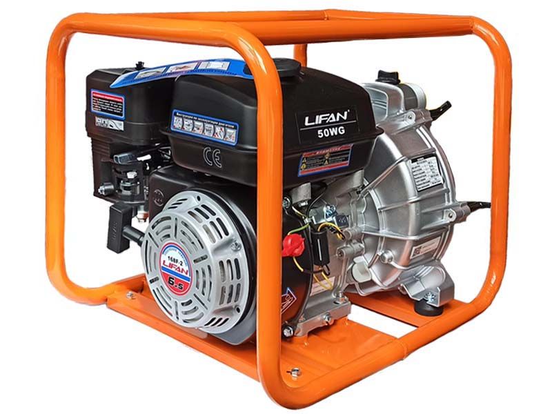 вид модели мотопомпа бензиновая lifan 50wg