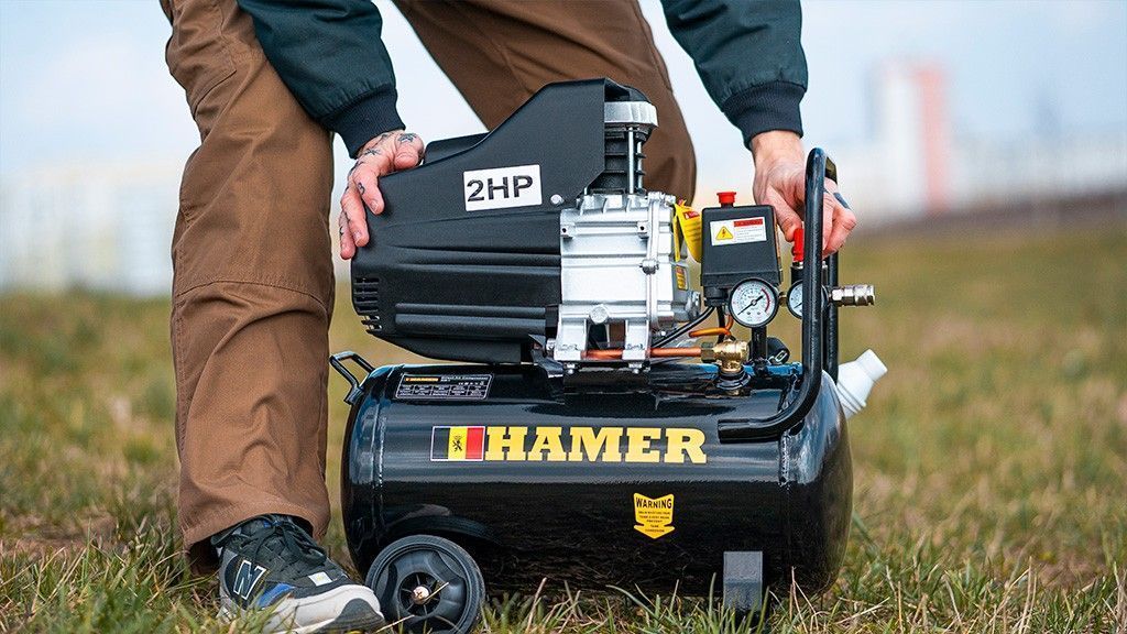 Компрессор HAMER AIR-1 (0155U) УЦЕНКА вид модели компрессор hamer air-1 (0155u) уценка