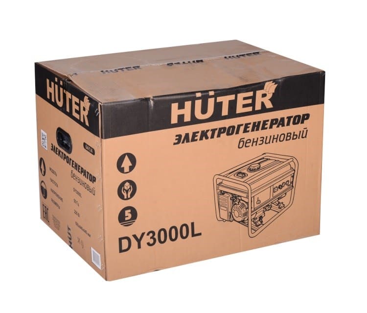вид модели генератор бензиновый huter dy3000l