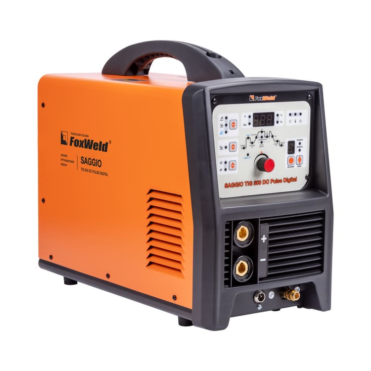 общий вид модели аппарат аргонодуговой сварки foxweld saggio tig 300 dc pulse digital