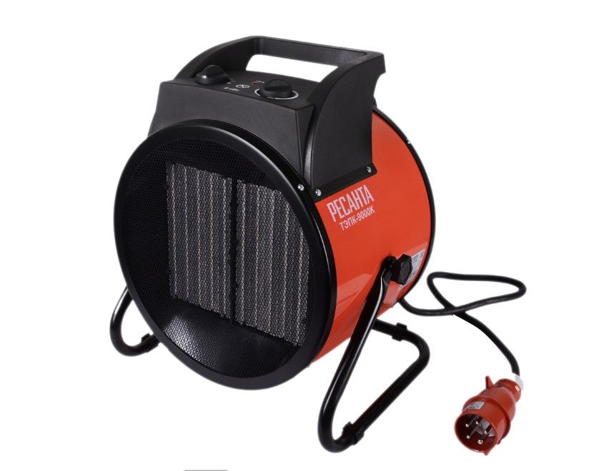 Пушка тепловая электрическая Ресанта ТЭПК-9000К вид модели пушка тепловая электрическая ресанта тэпк-9000к