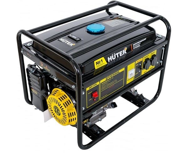 вид модели генератор бензиновый huter dy6500lx
