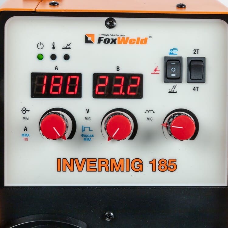 вид модели сварочный полуавтомат foxweld invermig 185