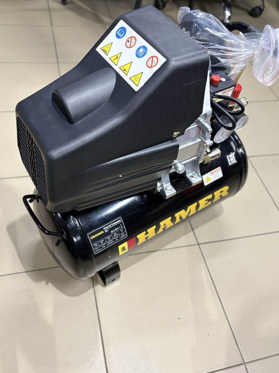 Компрессор HAMER AIR-1 (0155U) УЦЕНКА вид модели компрессор hamer air-1 (0155u) уценка