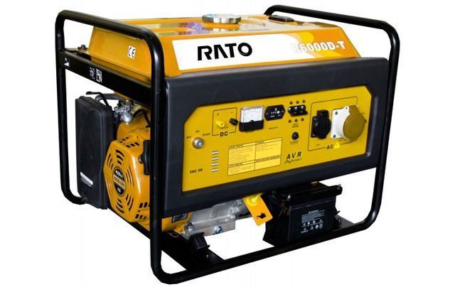 вид модели генератор бензиновый rato r6000d-t