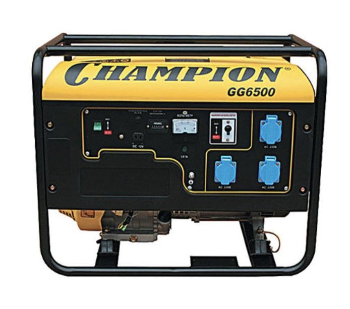 вид модели генератор бензиновый champion gg6500