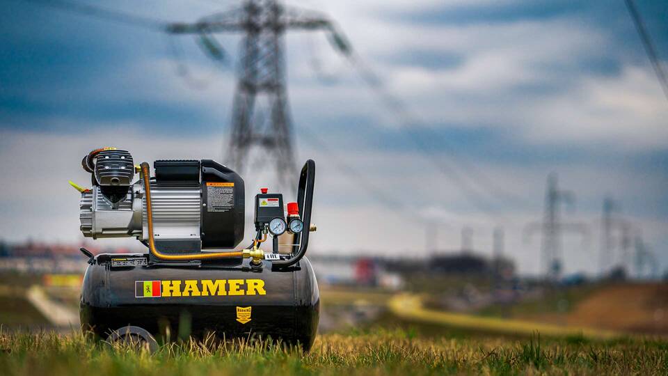 вид модели компрессор воздушный hamer air-3 (50l)