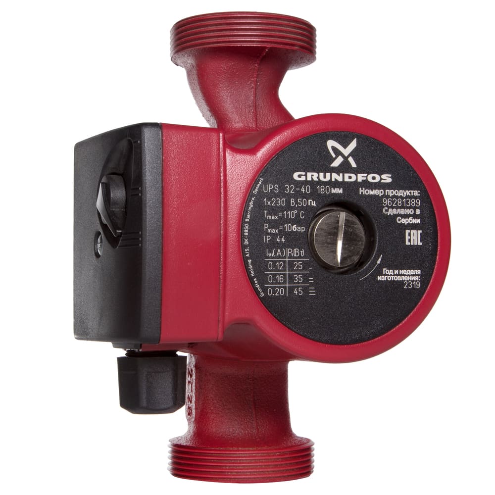 Модель насос циркуляционный grundfos ups 32-40 общий вид модели насос циркуляционный grundfos ups 32-40