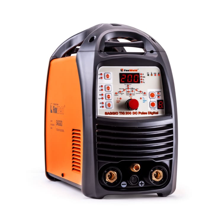 общий вид модели аппарат аргонодуговой сварки foxweld saggio tig 200 dc pulse digital