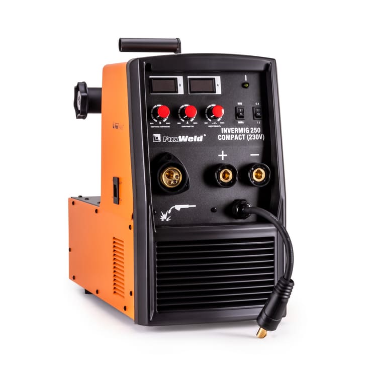 общий вид модели сварочный полуавтомат foxweld invermig 250 compact (230v)