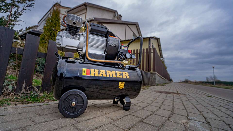 вид модели компрессор воздушный hamer air-3 (50l)