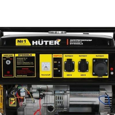 вид модели генератор бензиновый huter dy9500lx