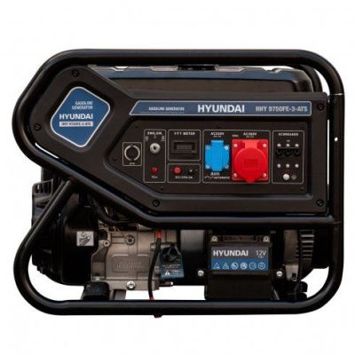 вид модели генератор бензиновый hyundai hhy 9750fe-3-ats