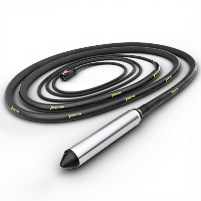 вид модели  высокочастотный глубинный вибратор без встроенного преобразователя 7 м vektor el 63