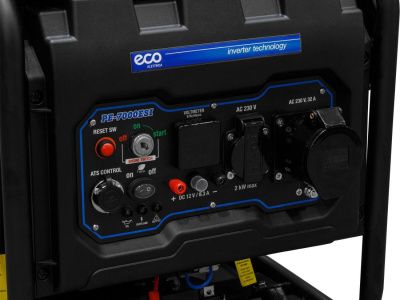 вид модели генератор бензиновый инверторный eco pe-7000esi