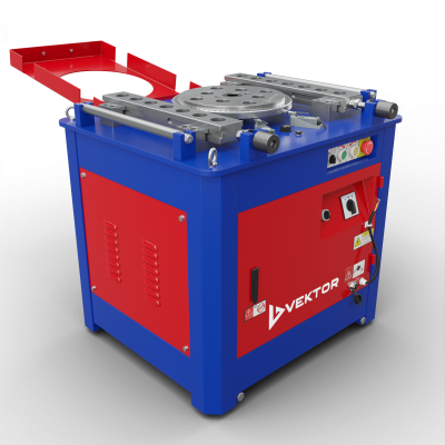 вид модели станок для гибки арматуры vektor gw52sa с доводчиком