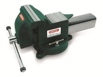 вид модели тиски слесарные, поворотные toptul djac0106, 150 мм