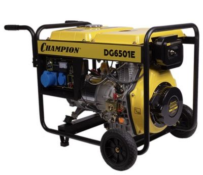 вид модели генератор дизельный champion dg6501e